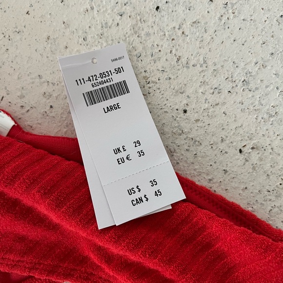 Terry Tall-Side High-Leg Cheeky Bottom - Picture 2 of 2